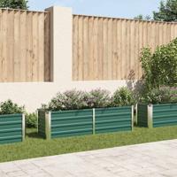 Plantenbak verhoogd 160x40x45 cm gegalvaniseerd staal groen