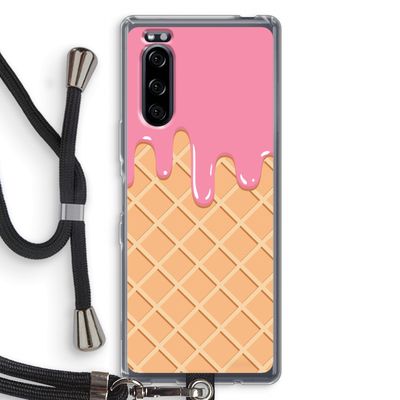 Ice cream: Sony Xperia 5 Transparant Hoesje met koord