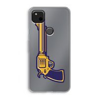 Pew Pew Pew: Google Pixel 4a Transparant Hoesje