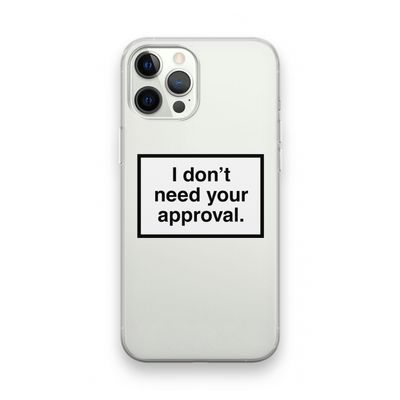 Don't need approval: iPhone 12 Pro Transparant Hoesje