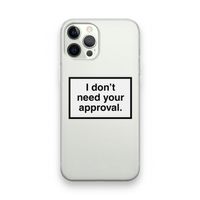 Don't need approval: iPhone 12 Pro Transparant Hoesje