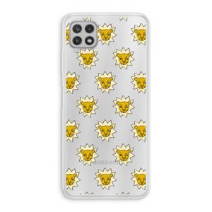 Leeuwenkoppen: Samsung Galaxy A22 4G Transparant Hoesje