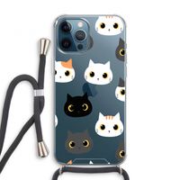 Katten: iPhone 12 Pro Transparant Hoesje met koord