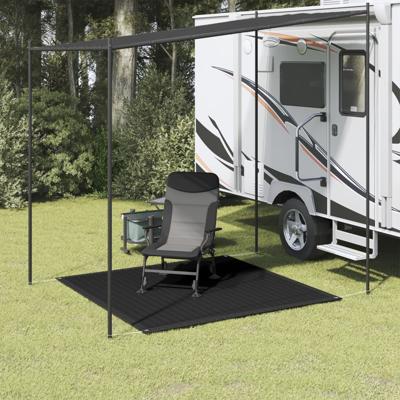 VidaXL Tenttapijt 200x200 cm zwart