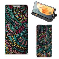 OPPO Reno3 | A91 | Hoesje met Magneet | Aztec