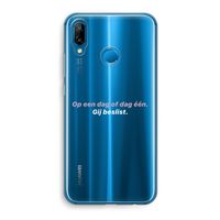 gij beslist: Huawei P20 Lite Transparant Hoesje