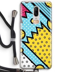 Pop Art #1: OnePlus 6 Transparant Hoesje met koord