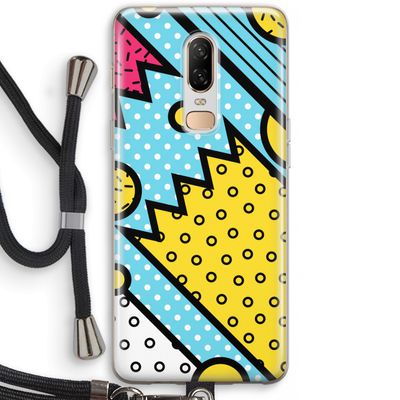 Pop Art #1: OnePlus 6 Transparant Hoesje met koord
