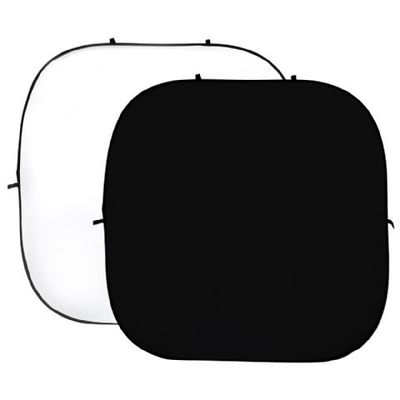 StudioKing background board wit/zwart 240x240 cm