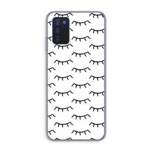 Wimpers: Samsung Galaxy A03s Transparant Hoesje