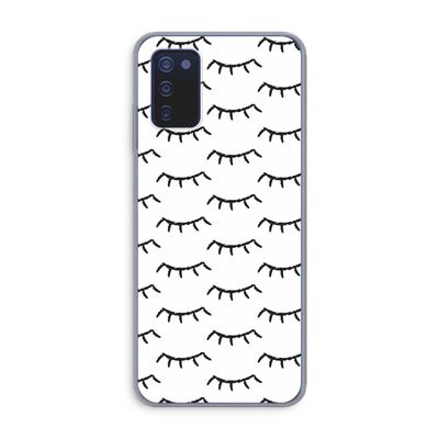 Wimpers: Samsung Galaxy A03s Transparant Hoesje