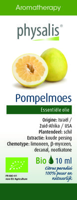 Physalis Aromatherapy Essentiële Oliën Pompelmoes Olie 10ml