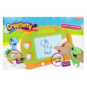 Toi-Toys Creativity magnetisch tekenbord met pen en vormen