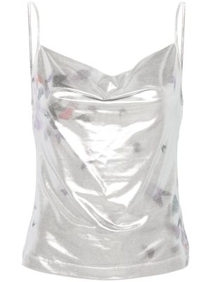 Maccapani débardeur Ita à design métallisé - Argent