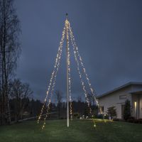 Konstsmide Vlaggenmastverlichting - 500 LEDs - Amber 2200K - 5 meter - Kerstverlichting