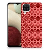 Samsung Galaxy A12 TPU bumper Batik Rood