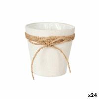 Lasso Wit Touw Plastic 14 x 12,5 x 14 cm 14 x 14 x 14 cm (24 Stuks)