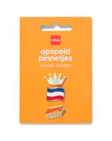 HEMA Pins kroon vlag tompouce - 3 stuks (oranje)
