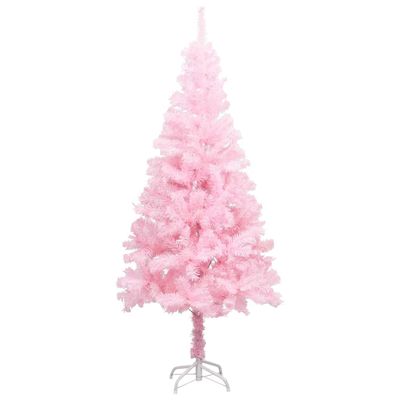VidaXL Kunstkerstboom met standaard 120 cm pvc roze