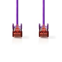Nedis CAT6 Netwerkkabel | RJ45 Male | RJ45 Male | S/FTP | 1.00 m | Rond | LSZH | Violet | Label - CCGL85221VT10
