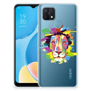 OPPO A15 Telefoonhoesje met Naam Lion Color