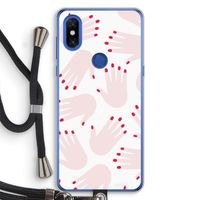 Hands pink: Xiaomi Mi Mix 3 Transparant Hoesje met koord