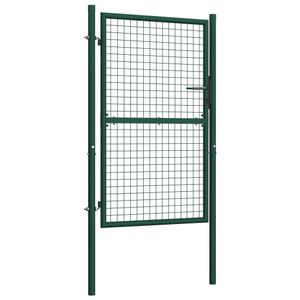 VidaXL Poort 100x150 cm staal groen