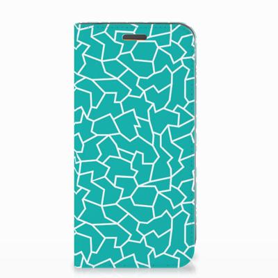 Motorola Moto E5 Play | Bookcase | Cracks Blue