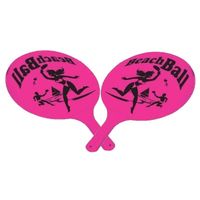 Kunststof beachball set roze - Beachballsets