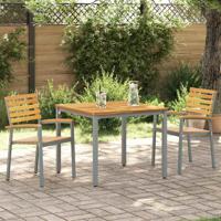 Tuinstoel 2 pcs Bruin 56 x 57 x 87cm Massief acaciahout