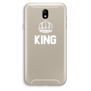 King zwart: Samsung Galaxy J7 (2017) Transparant Hoesje