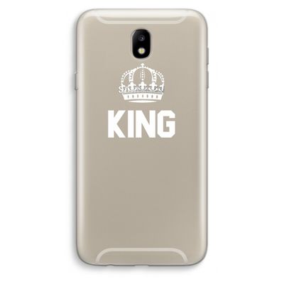King zwart: Samsung Galaxy J7 (2017) Transparant Hoesje