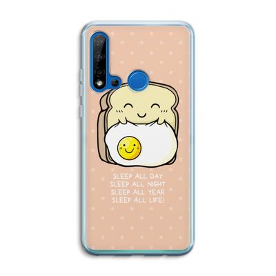 Sleep All Day: Huawei P20 Lite (2019) Transparant Hoesje