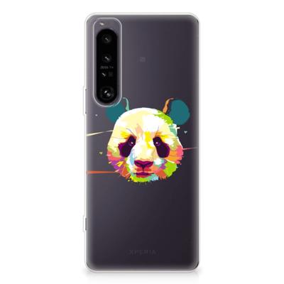 Sony Xperia 1 IV Telefoonhoesje met Naam Panda Color Sony Xperia 1 IV Telefoonhoesje met Naam Panda Color