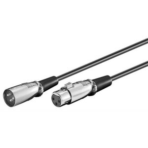 Microconnect XLRMF6 audio kabel 6 m XLR (3-pin) Zwart