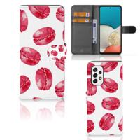 Samsung Galaxy A53 | Book Cover | Pink Macarons