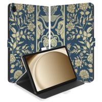 Samsung Galaxy Tab A11 Plus | Book Case | Hoesje met Standaard Beige Flowers