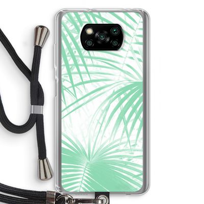 Palmbladeren: Xiaomi Poco X3 Pro Transparant Hoesje met koord