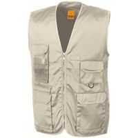 Safari/jungle verkleed bodywarmer/vest beige voor volwassenen - thumbnail