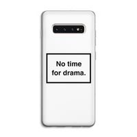No drama: Samsung Galaxy S10 4G Transparant Hoesje