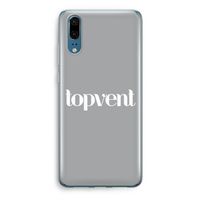 Topvent Grijs Wit: Huawei P20 Transparant Hoesje