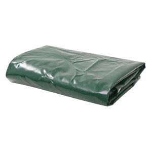 VidaXL Dekzeil 650 g/m² 1,5x20 m groen