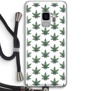 Weed: Samsung Galaxy S9 Transparant Hoesje met koord