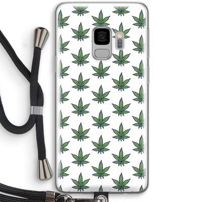 Weed: Samsung Galaxy S9 Transparant Hoesje met koord