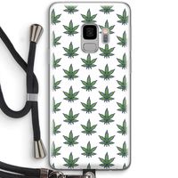 Weed: Samsung Galaxy S9 Transparant Hoesje met koord Weed: Samsung Galaxy S9 Transparant Hoesje met koord