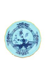 GINORI 1735 lot de 2 assiettes à pain fleuries en porcelaine - Bleu