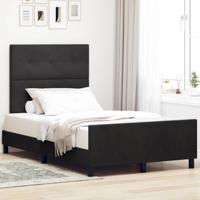 Bedframe fluweel zwart 120x200 cm