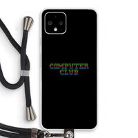 Retro: Pixel 4 Transparant Hoesje met koord