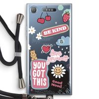 Positivity: Sony Xperia XZ1 Transparant Hoesje met koord