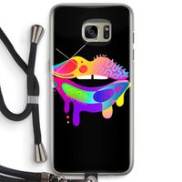 Lip Palette: Samsung Galaxy S7 Edge Transparant Hoesje met koord